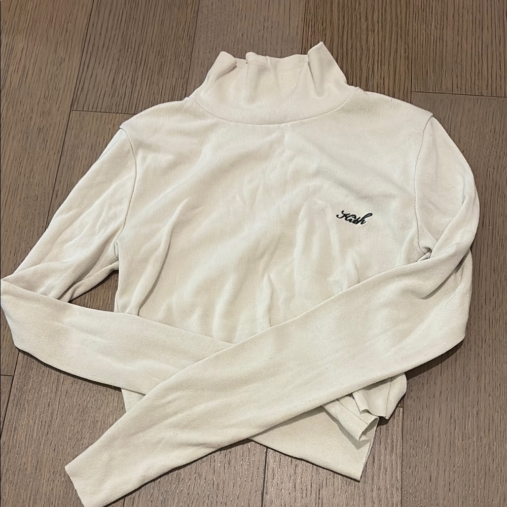 Kith ribbed mock neck top